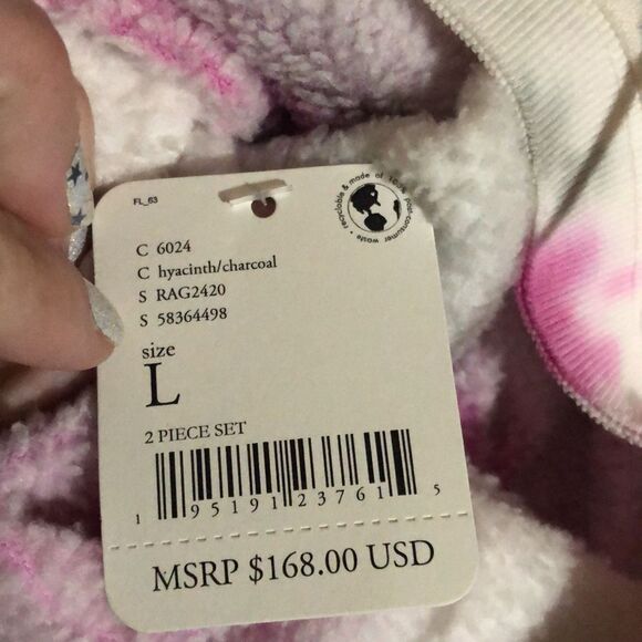 NEW Free People Kelly Tie Dye Washed Sweatshirt - Picture 4 of 4